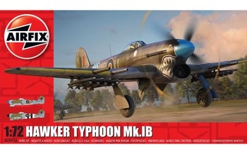Airfix 172 Scale Plastic Kit Hawker Typhoon MkIB - A02041A