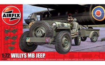 Airfix 135 Scale Plastic Kit Willys MB Jeep - A02339