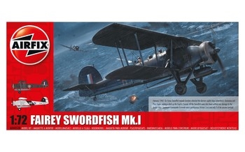 Airfix 172 Scale Plastic Kit Fairey Swordfish MkI - A04053B