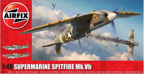 Airfix 148 Scale Plastic Kit Supermarine Spitfire MkV b - A05125A
