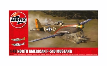 Airfix 148 Scale Plastic Kit North American P-51D Mustang - A05131A