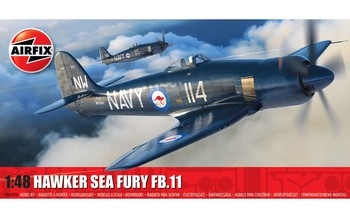 Airfix 148 Scale Plastic Kit Hawker Sea Fury FBII - A06105A