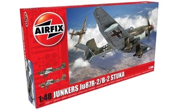 Airfix 148 Scale Plastic Kit Junkers Ju87R-2B-2 Stuka - A07115