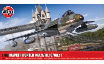 Airfix 148 Scale Plastic Kit Hawker Hunter FGA9FR10GA11 - A09192