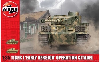 Airfix 135 Scale Plastic Kit Tiger-1 Tank Early Version - Operation Citadel - A1354