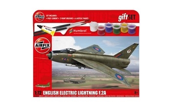 Airfix 172 Scale Plastic Kit English Electric Lightning F2A Hanging Starter Gift Set - A55305A
