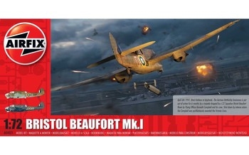 Airfix 172 Scale Plastic Kit Bristol Beaufort Mk1 - A04021