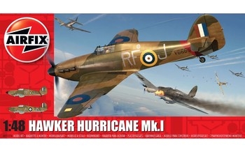 Airfix 148 Scale Plastic Kit Hawker Hurricane Mk1 - A05127A