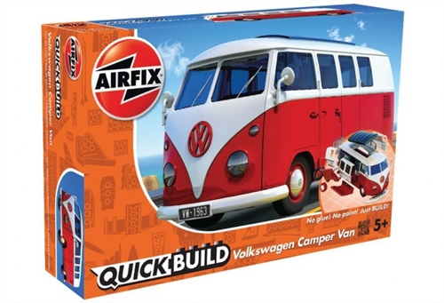 Airfix Quick Build Plastic Kit Volkswagen Camper Van - J6017