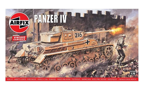 Airfix 176 Scale Plastic Kit Panzer IV F1F2 Tank Vintage - A02308V
