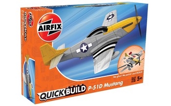 Airfix Quick Build Plastic Kit P-51D Mustang - J6016