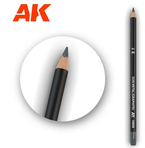 Weathering Watercolor Pencil – Gunmetal Graphite