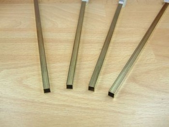 SB3M - 555mm Square Brass Tube 12in 2