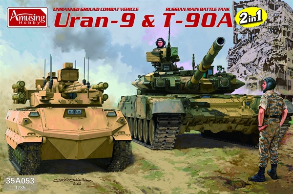Uran-9 and T-90A (2 in 1)
