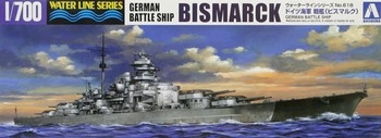 German Battleship Bismarck 1/700 Plastic Model Kit