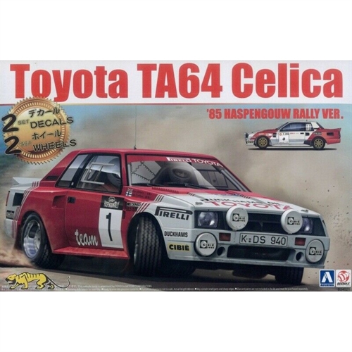 Toyota Celica TA64 1985 Haspengouw Rally 1/24 Plastic Model Kit