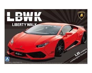 LB Works Liberty Walk Lamborghini Huracan 124 Plastic Model Kit