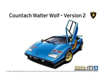 Lamborghini Wolf Countach 1976 Version 2 124 Plastic Model Kit
