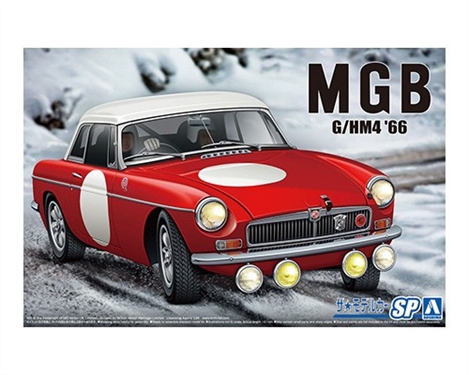 BLMC GHM4 MG-B Club Rally 1966 124 Plastic Model Kit