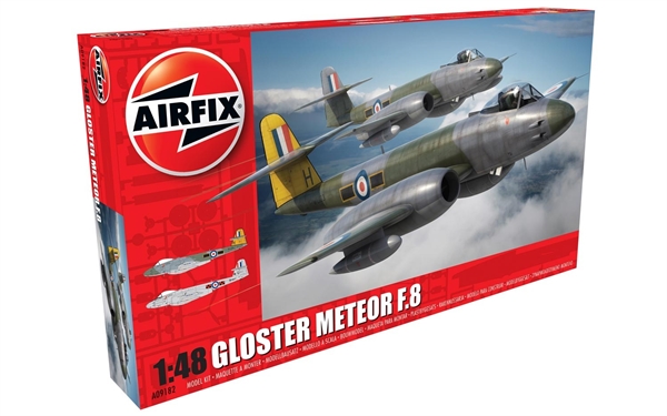 Airfix 1:48 Scale Plastic Kit Gloster Meteor F8 - A09182