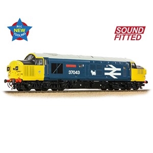 Class 37/0 Split Headcode 37043 'Loch Lomond' BR Blue (Large Logo) (Sound Fitted)