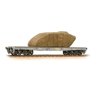 War Office "Parrot" Bogie Wagon W^D Grey with Sheeted Tank