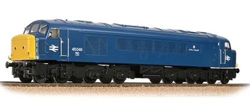 Class 45 45056 Royal Fusilier BR Blue OO Gauge Diesel Locomotive DCC Sound Fitted - 32-686NF