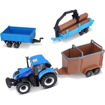 10cm New Holland T7.315 Tractor With 3 Trailers