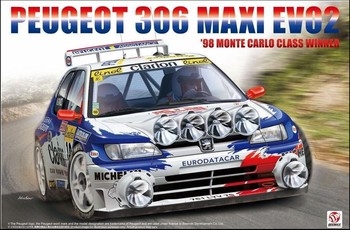Peugeot 306 Maxi Evo2 1998 Monte Carlo Winner 124 Plastic Model Kit