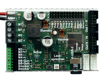 Beier SFR-1-D sound system with twin speed controllers