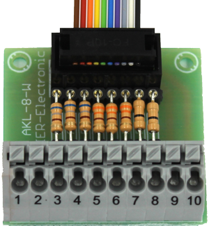 Terminal block for Beier SFR-1 and LM-IR-16-4 (With resistors)