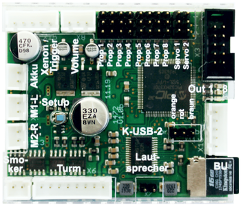 Beier SFR-1-HL sound system with twin speed controllers for tanks