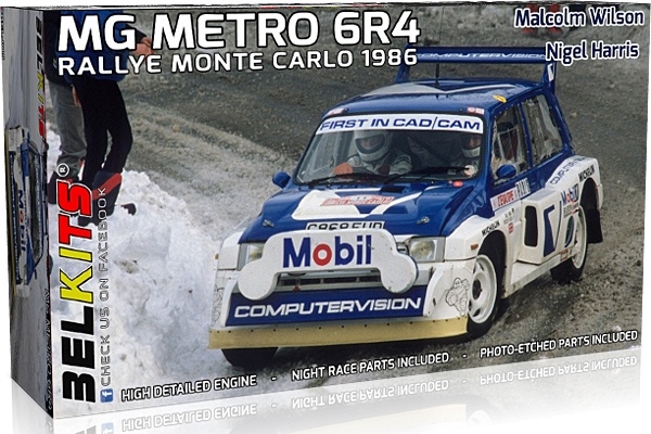 MG Metro 6R4 Rallye Monte Carlo 1986 1/24 Plastic Model Kit