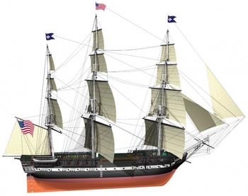 USS Constitution Boat Kit