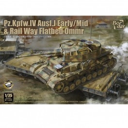 Pz.Kpfw.IV Ausf.J Early/Mid amp; Railway Flatbed Wagon