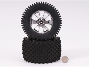 Wheel And Tyre Mini Spike Chrome (Pair)