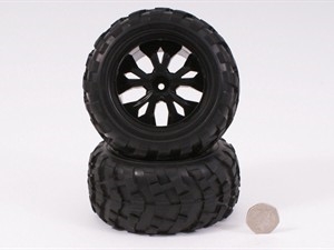 Wheel And Tyre Black (Pair)