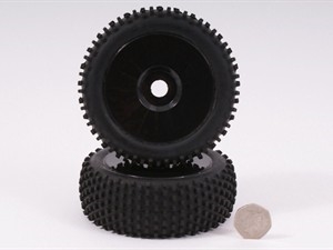 Wheel And Tyre Black (Pair)