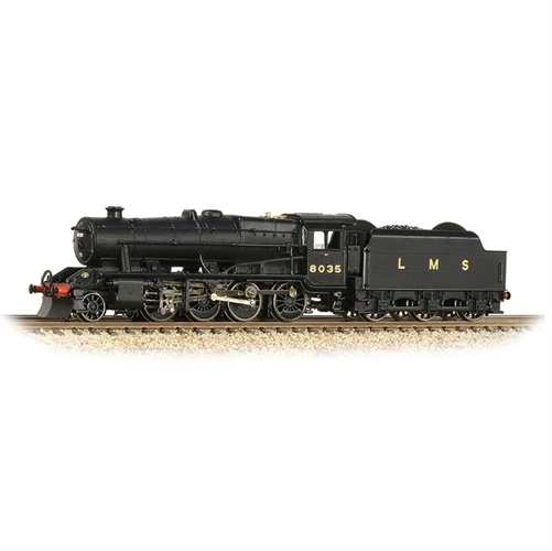 LMS Stanier 8F 8035 LMS Black (Revised) N Gauge Steam Locomotive - 372-161