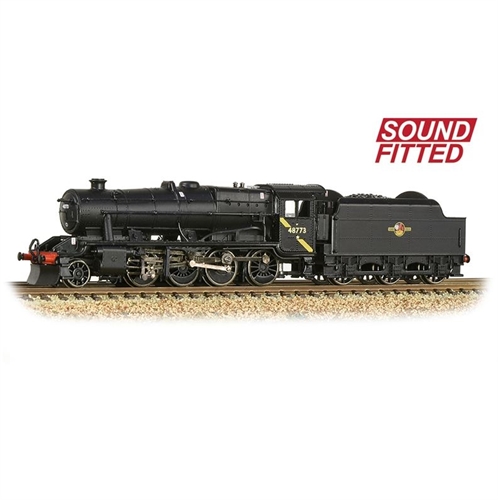 LMS Stanier 8F 48773 BR Black (Late Crest) DCC Sound Fitted N Gauge Steam Locomotive - 372-163DS