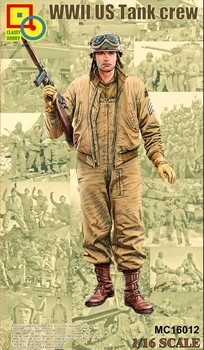 WW2 US ARMY Tank Crewmen with Thompson SMG