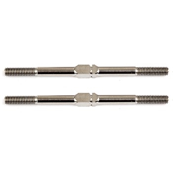 Team Associated FT Titanium Turnbuckles 3x51mm Silver (2)