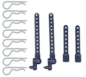 Team Associated Fr/Rr Body Mounts (TC6/TC5/12R5/10F6)