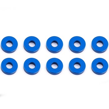 ASSOCIATED BLUE ALUMINUM BULKHEAD WASHERS 7.8 x 2.0 MM (10)