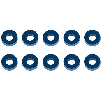 ASSOCIATED WASHERS 7.8 x 3.5 x 2.0mm BLUE ALUMINIUM (10)