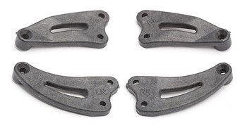 Team Associated TC3 Frt & Rr Chassis Braces Graphite