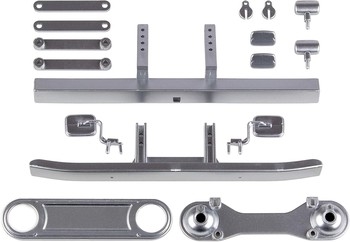 ASSOCIATED CR12 TOYOTA FJ45 BUMPER & BODY ACC SATIN CHROME
