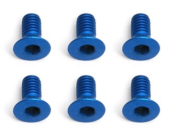 Team Associated Factory Team M3X6 Fhcs Blue Aluminium (6)