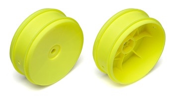 ASSOCIATED 61mm BUGGY FRONT 2WD WHEEL HEX 12mm YELLOW FOR 2.4" VTR TYPE