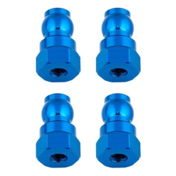 TEAM ASSOCIATED SHOCK BUSHINGS 12MM BLUE ALUMINUM (4)